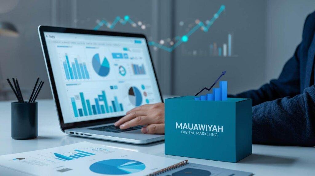 Marketing Consultant West Midlands Office - Dr Mauawiyah Digital Marketing Contact Marketing Consultant Dudley & the West Midlands , Dr Mauawiyah professional workspace with analytics dashboard and West Midlands business branding