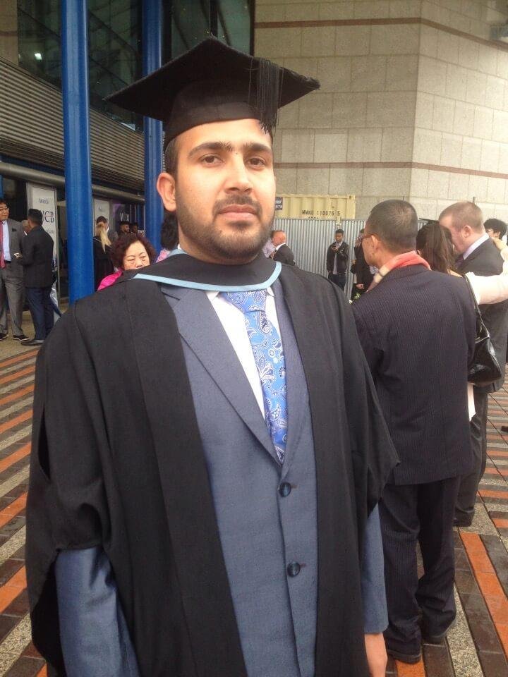 Dr Mauawiyah Hussan - Marketing Consultant Dudley West Midlands – Mauawiyah Digital Marketing Dr Mauawiyah Hussan digital marketing consultant Dudley at graduation ceremony showing doctorate qualification