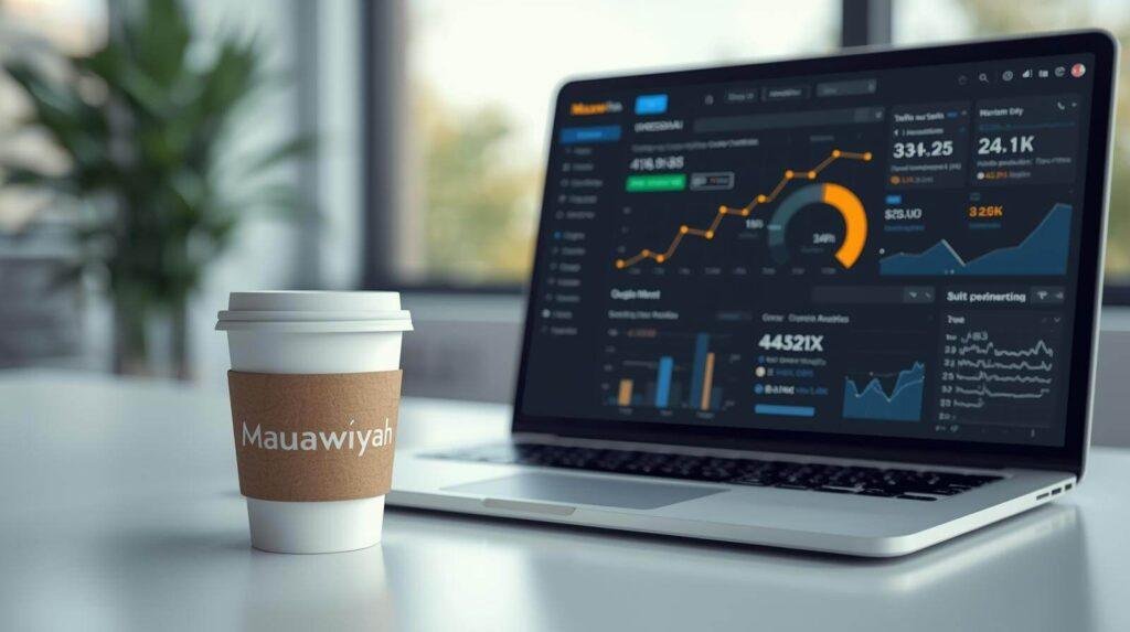 SEO Performance Analytics Dudley - West Midlands Business Growth – Mauawiyah Digital Marketing SEO services in Dudley analytics dashboard displaying West Midlands traffic data and performance metrics with upward trending graphs. Mauawiyah Digital Marketing
