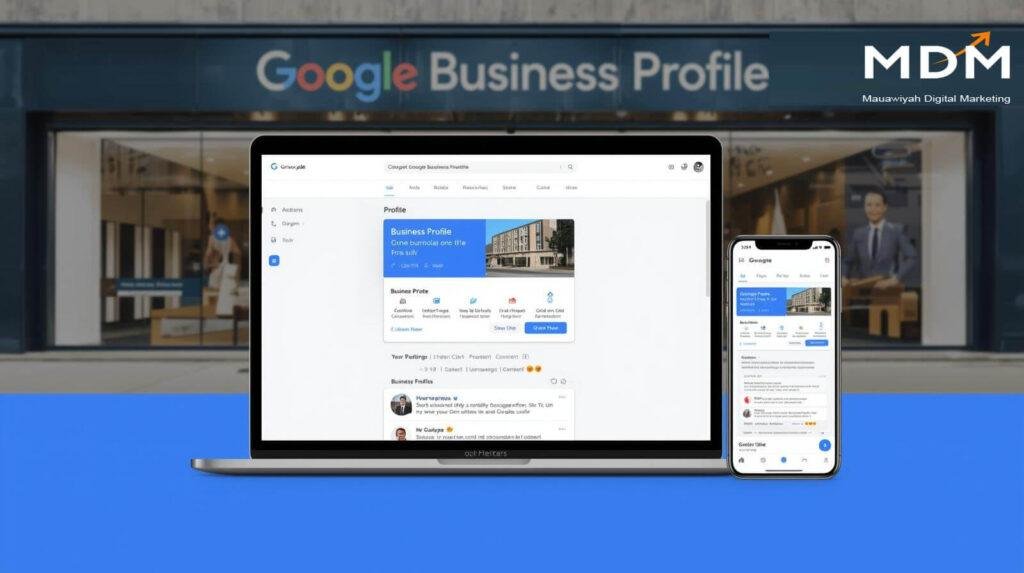Google Business Profile Optimisation for UK Small Businesses Google Business Profile dashboard showing business details, reviews and location settings